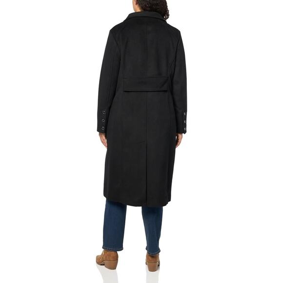 Kenneth Cole Women's Classic Wool Walker W Three Button Stand Collar Size L New - Picture 1 of 9